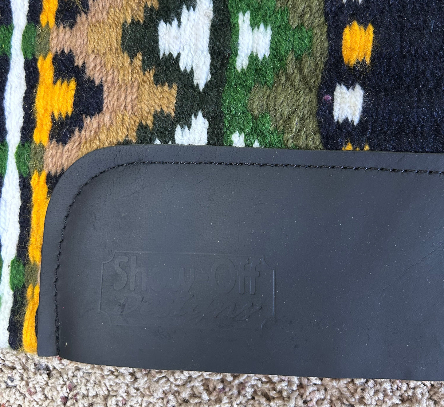 New - Green, Yellow & Brown Show Pad