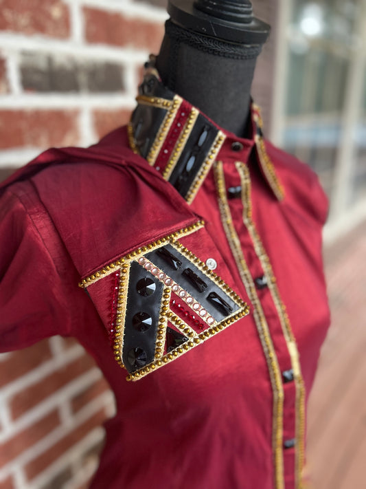 Burgundy, Black & Gold All Day Shirt