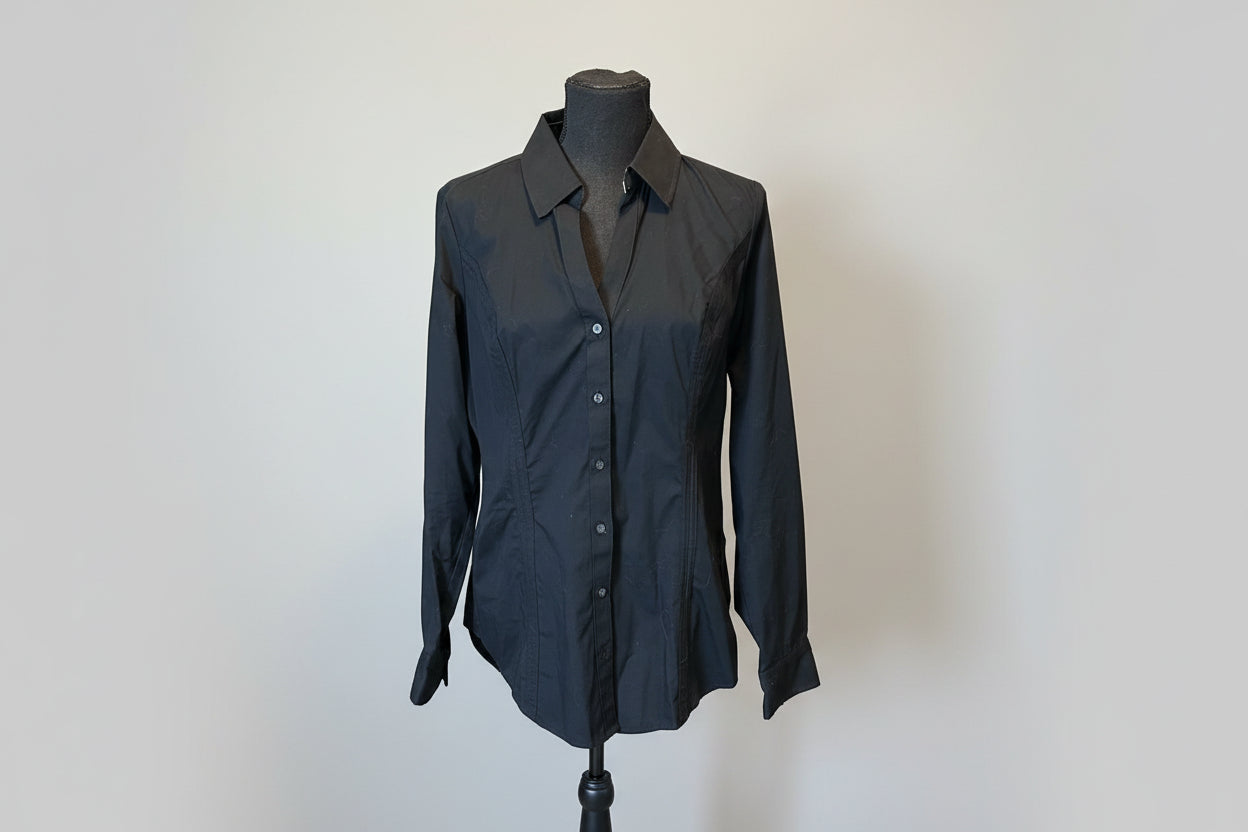 Black Button Up - Large