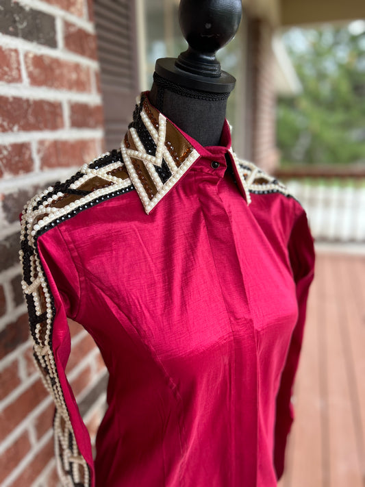 Raspberry & Bronze All Day Shirt
