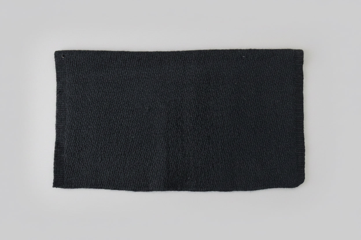 Solid Black Saddle Blanket