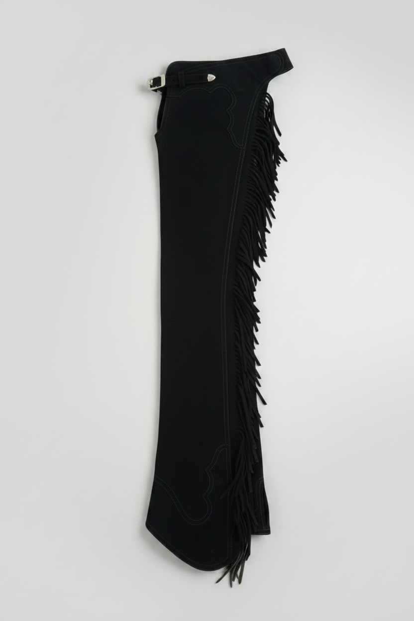 New - Black Ultra Suede Women’s Chaps XS
