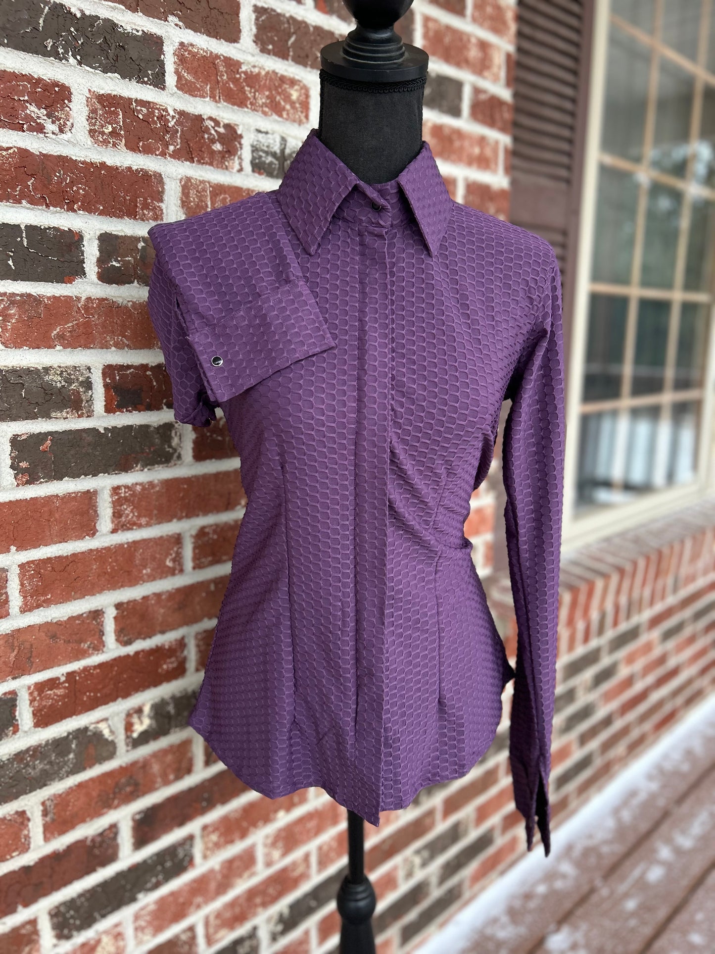 Purple Scalloped Show Shirt