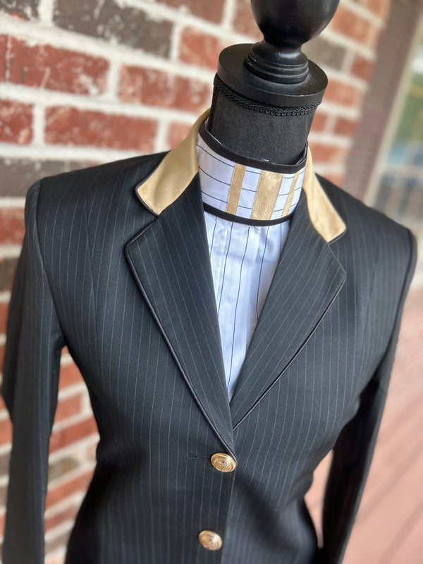 Black Pinstripe & Tan Hunt Coat + Matching Shirt