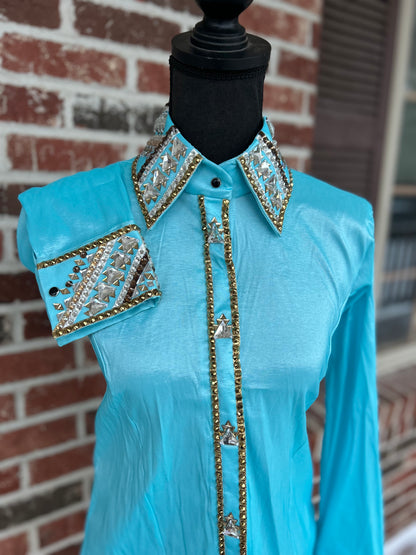 Light Blue & Gold All Day Shirt