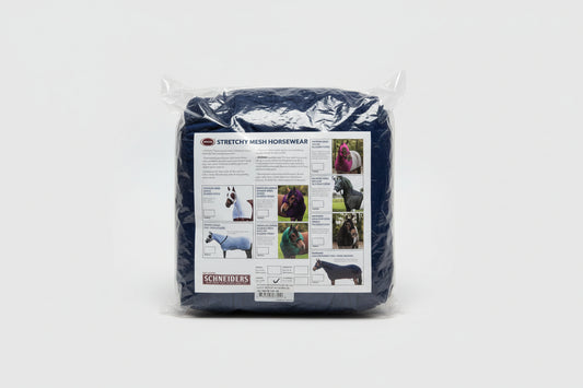 New - Large Horse Navy UltraFlex Supreme Stretch Slicker Hood