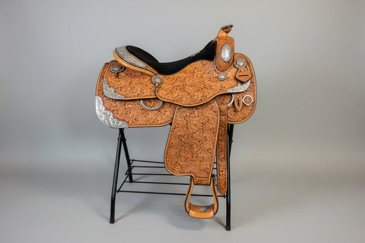 16.5” Harris Show Saddle + Headstall