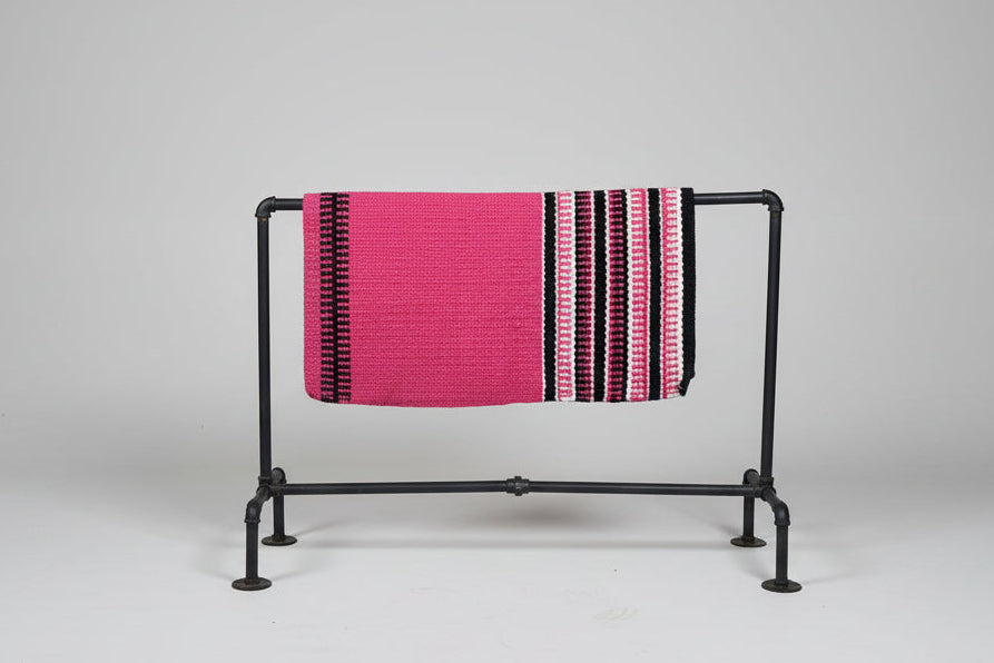Pink/Black/White Saddle Blanket
