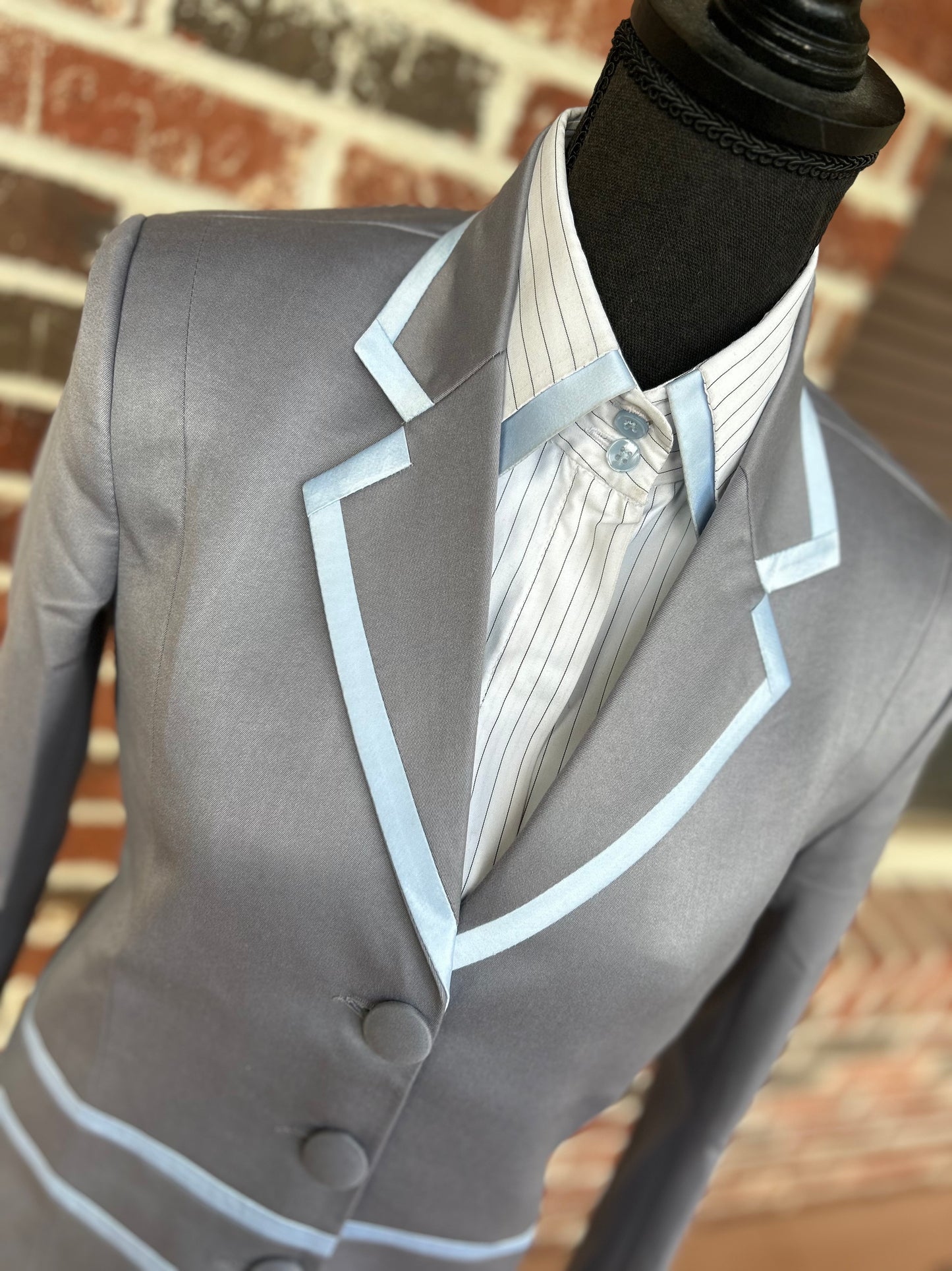 Gray & Blue Showmanship Suit