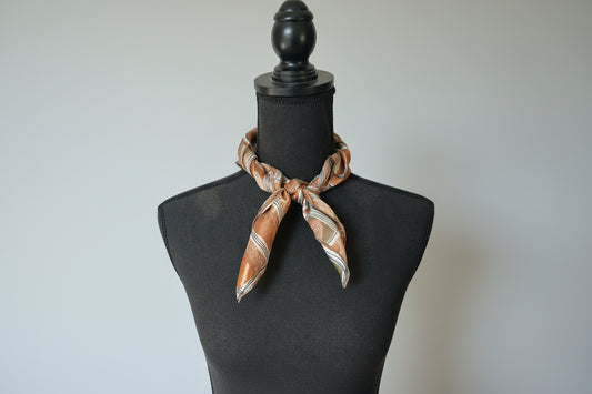 Rust, Cream & Olive Scarf