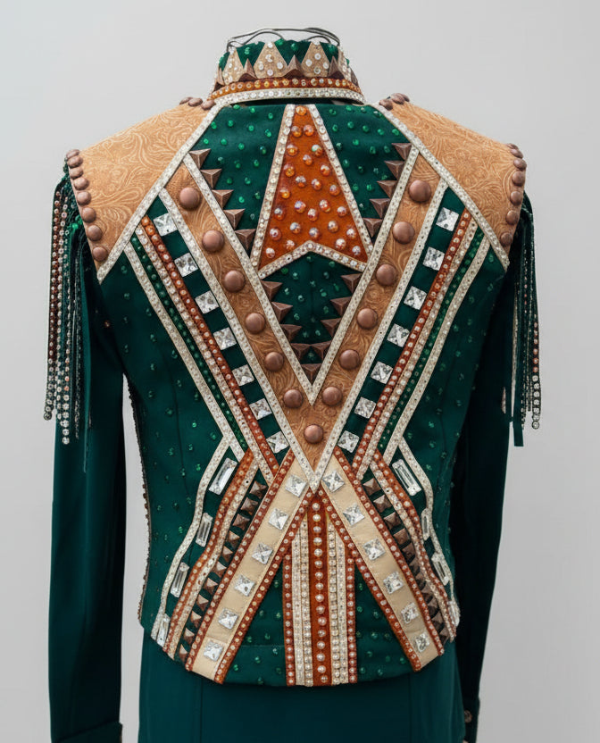 Youth Brown & Green Riding Set By Michelle Armstrong