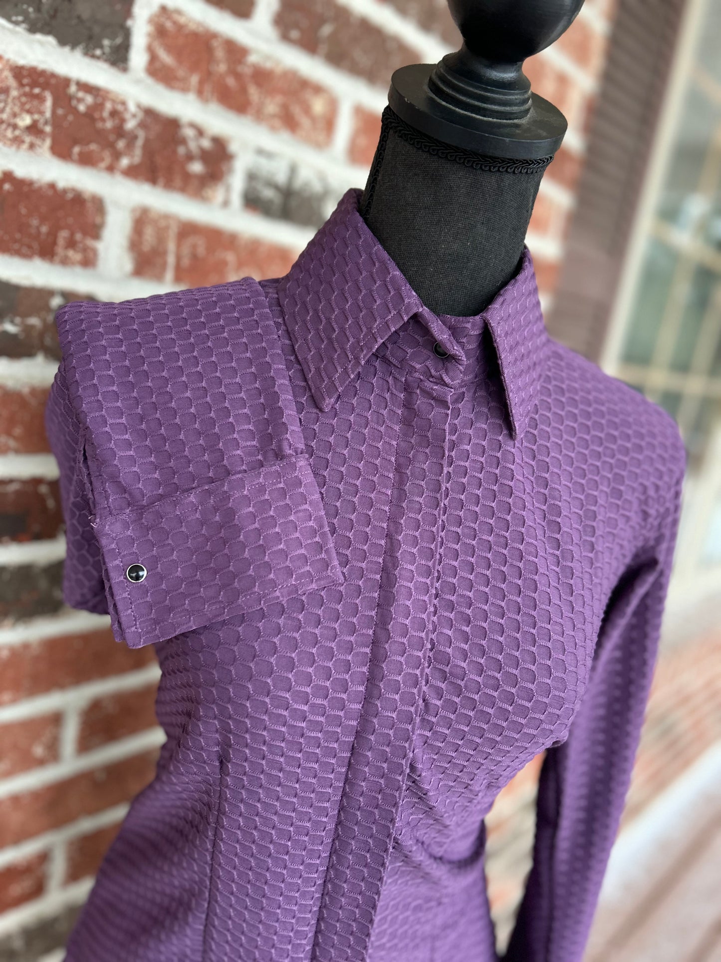 Purple Scalloped Show Shirt