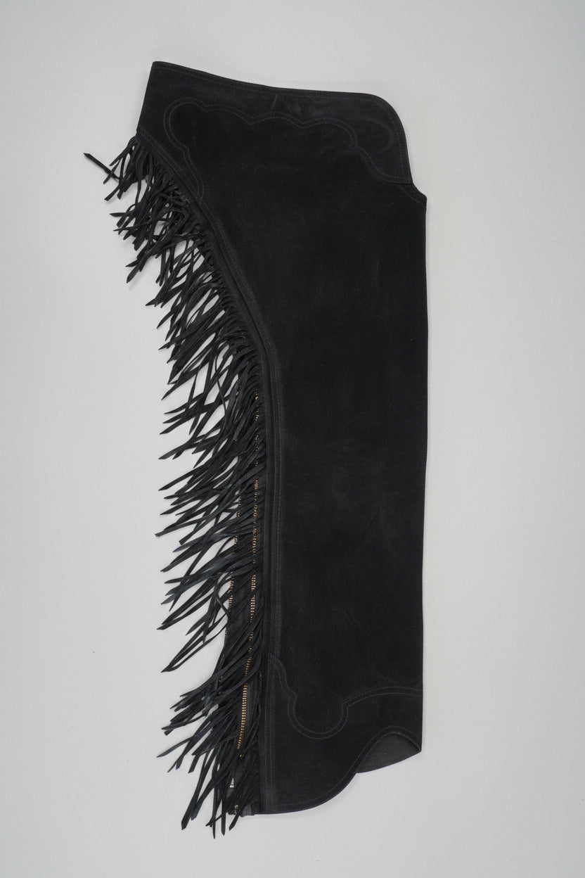 New - Black Suede Women’s Chaps