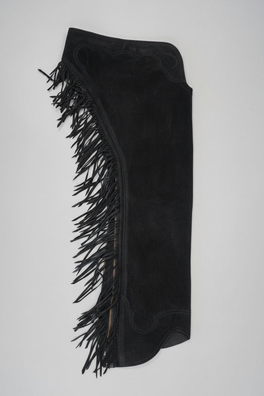 New - Black Suede Women’s Chaps
