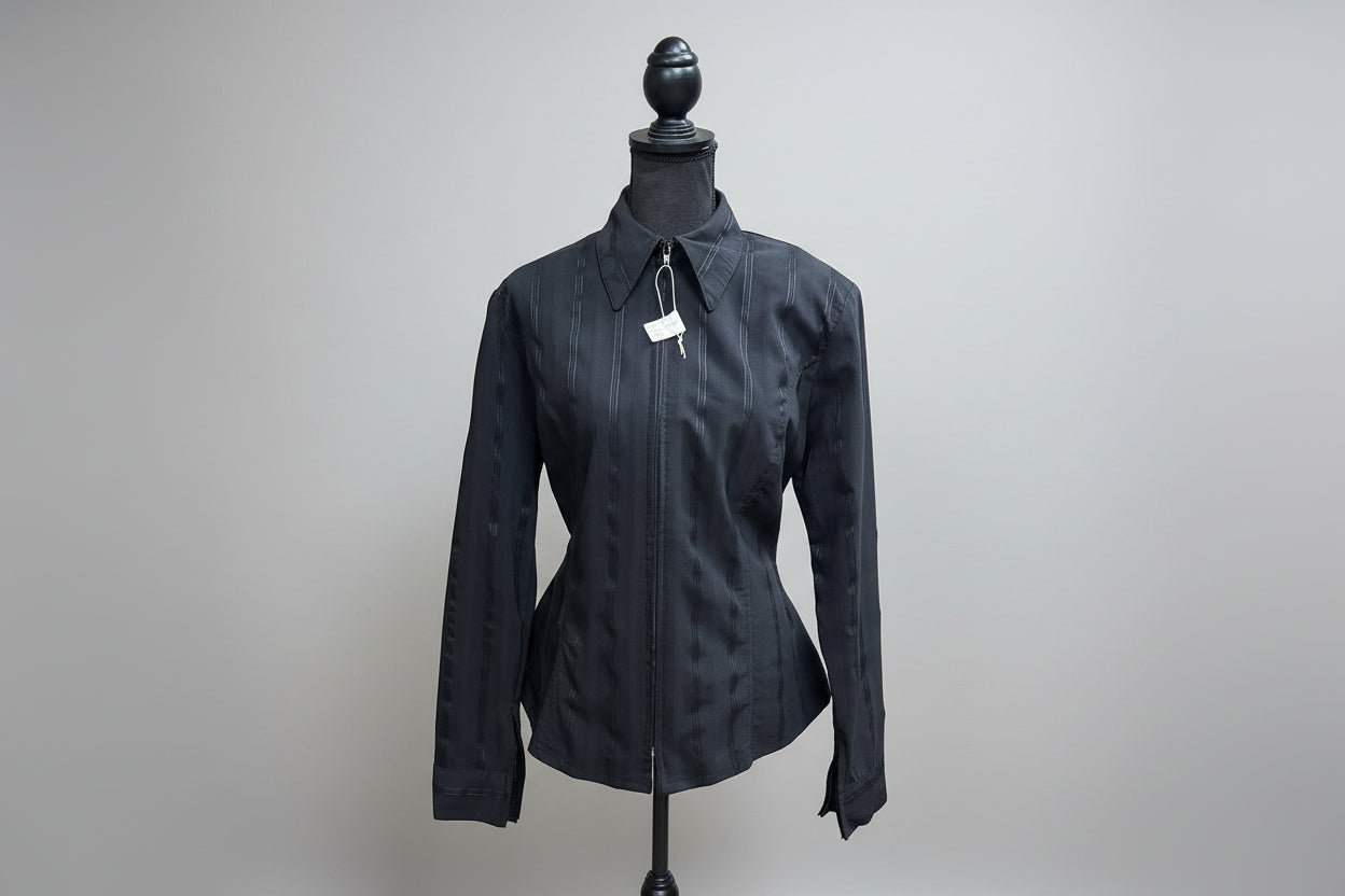 Black Zip Up by Show Diva Designs