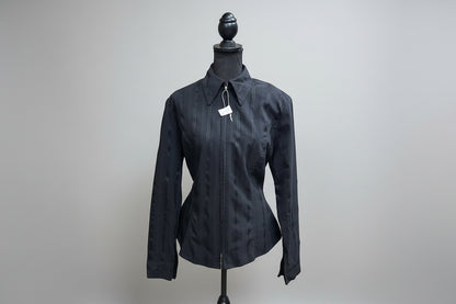 Black Zip Up by Show Diva Designs
