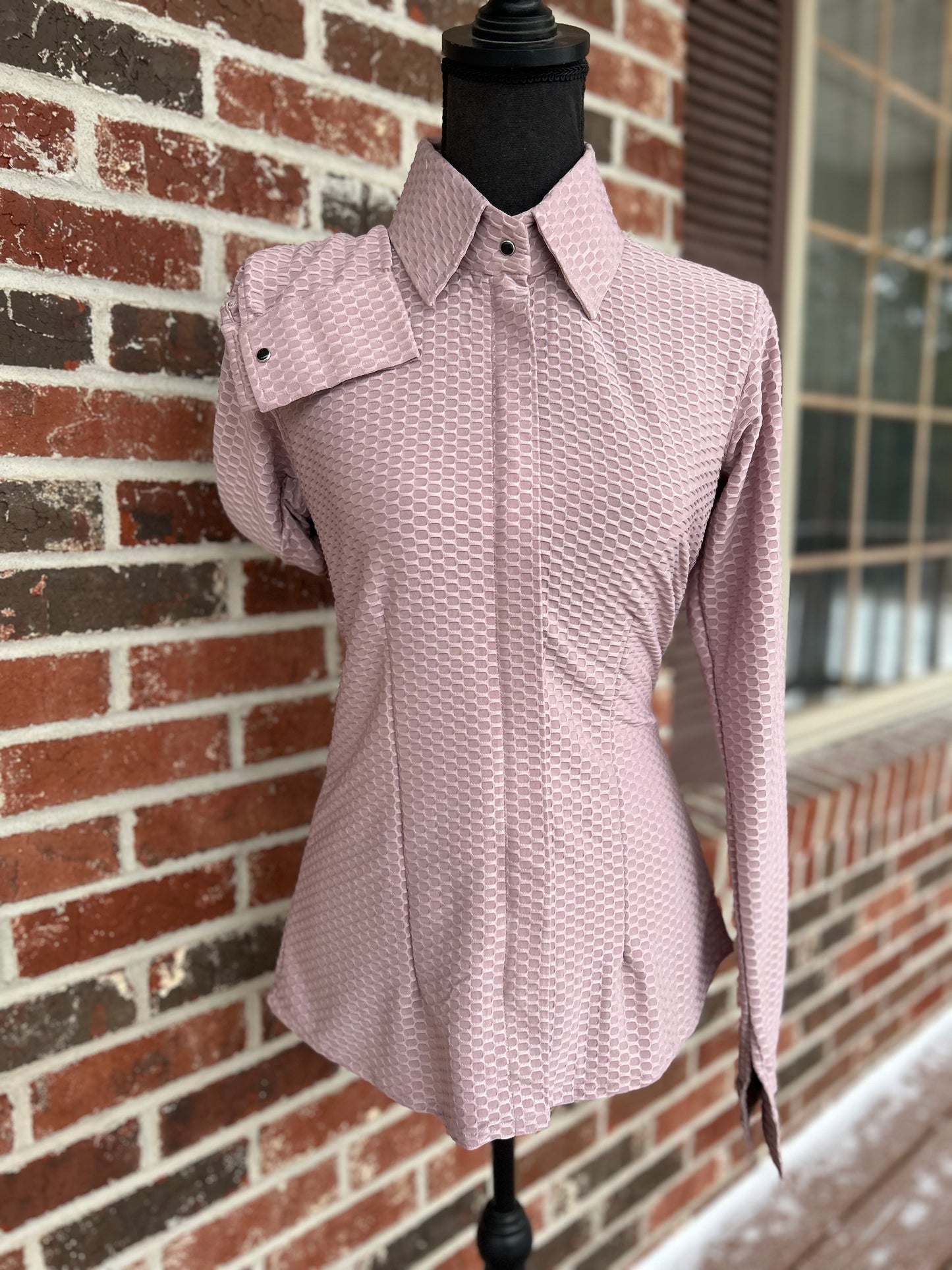 Light Pink Scalloped Show Shirt
