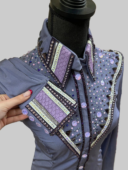 HB Designs - Purple & White All Day Shirt