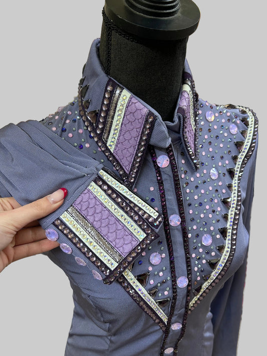 HB Designs - Purple & White All Day Shirt