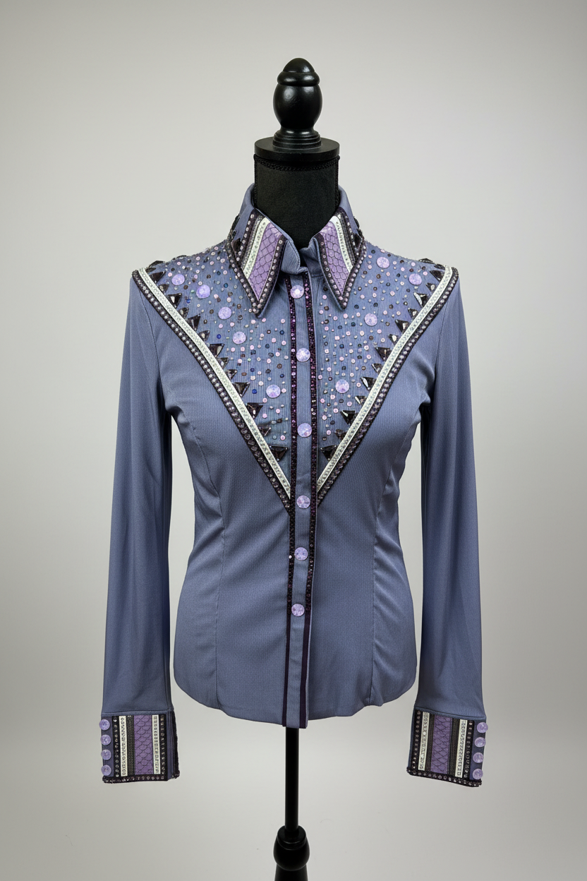 HB Designs - Purple & White All Day Shirt