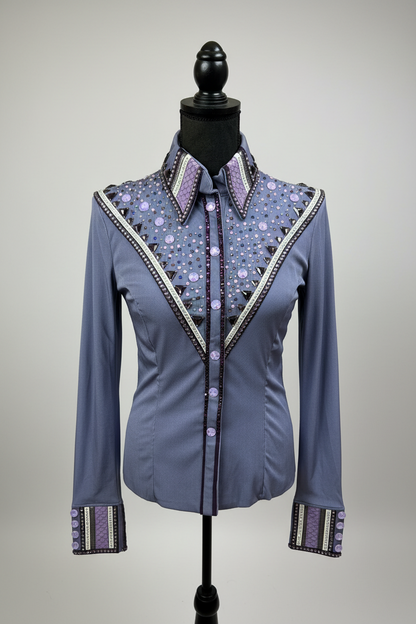 HB Designs - Purple & White All Day Shirt