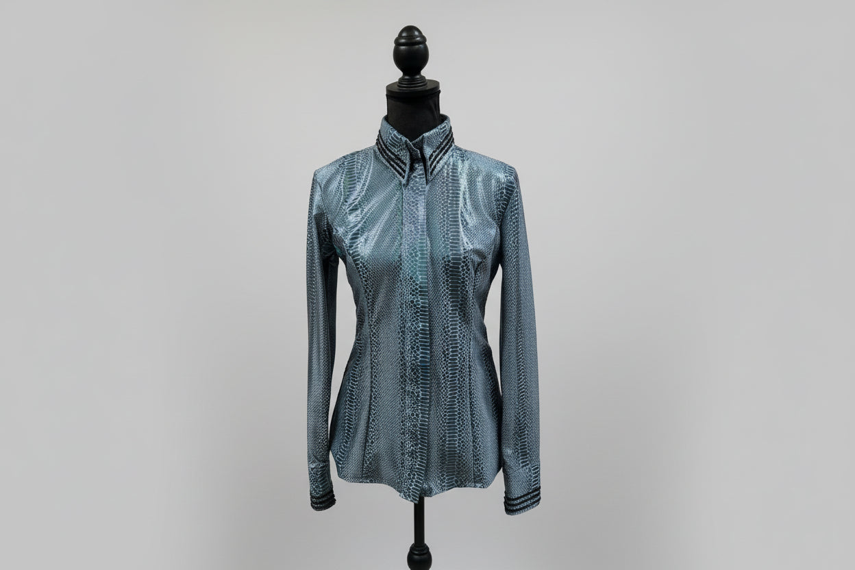 HB Designs - Grey & Black Snakeskin All Day Shirt