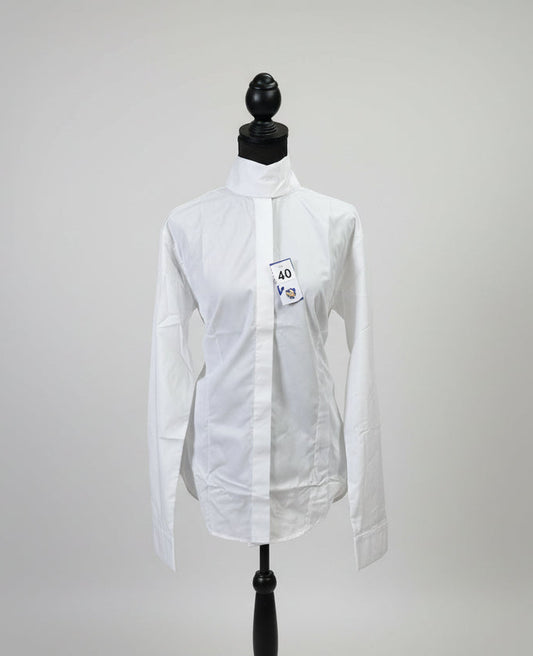 White English Show Shirt + 2 Collars