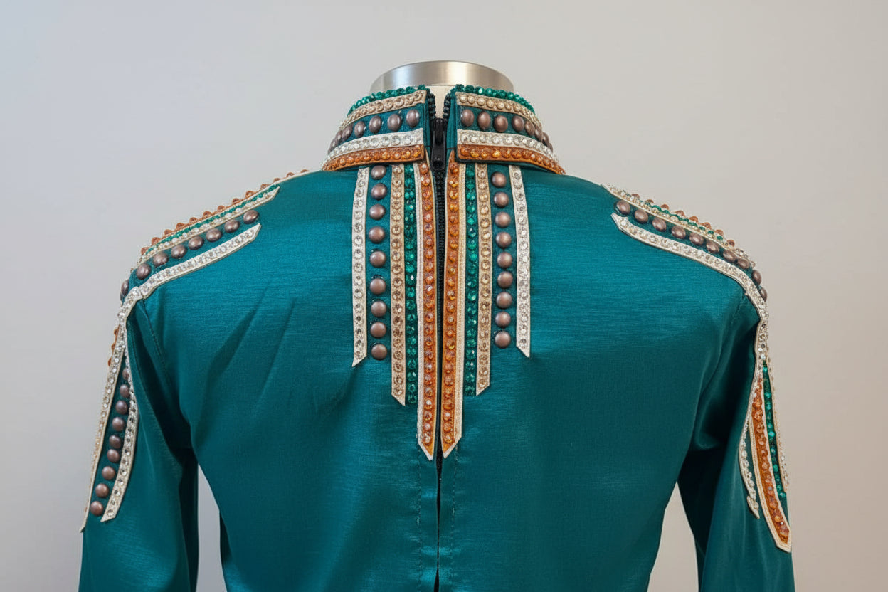 Youth Brown & Green Riding Set By Michelle Armstrong