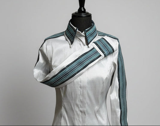 HB Designs - Grey, Navy & Green All Day Shirt