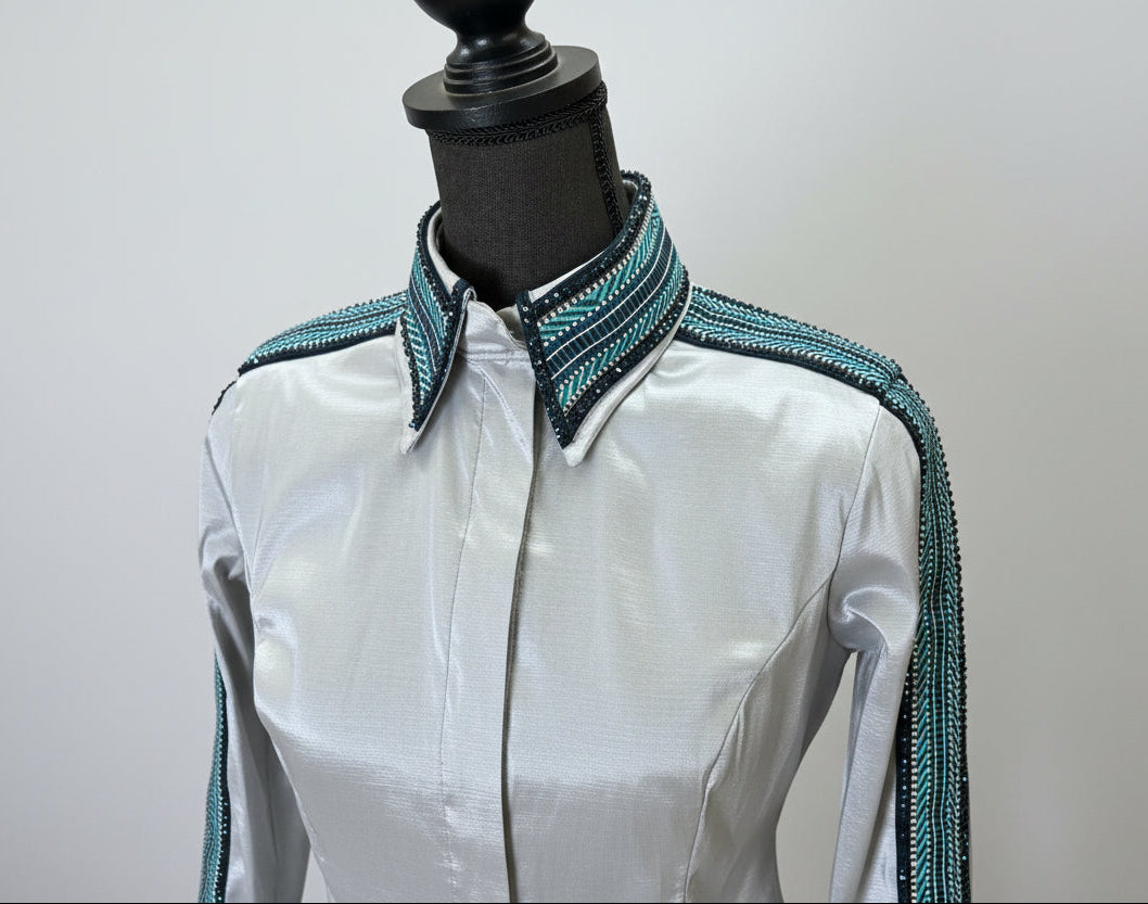 HB Designs - Grey, Navy & Green All Day Shirt