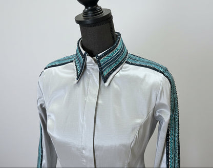 HB Designs - Grey, Navy & Green All Day Shirt