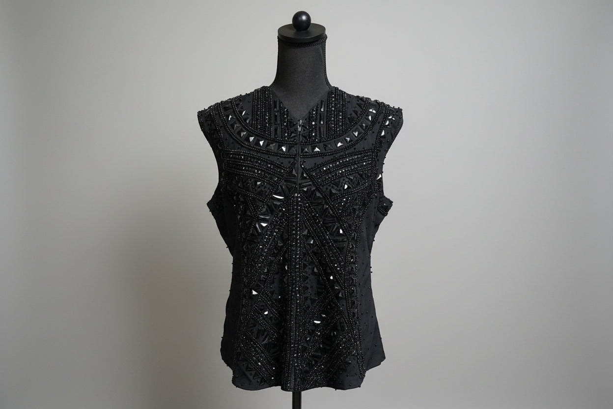 New - Black/Black Show Vest