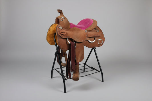 14'' Youth Custom Work Saddle by Moran