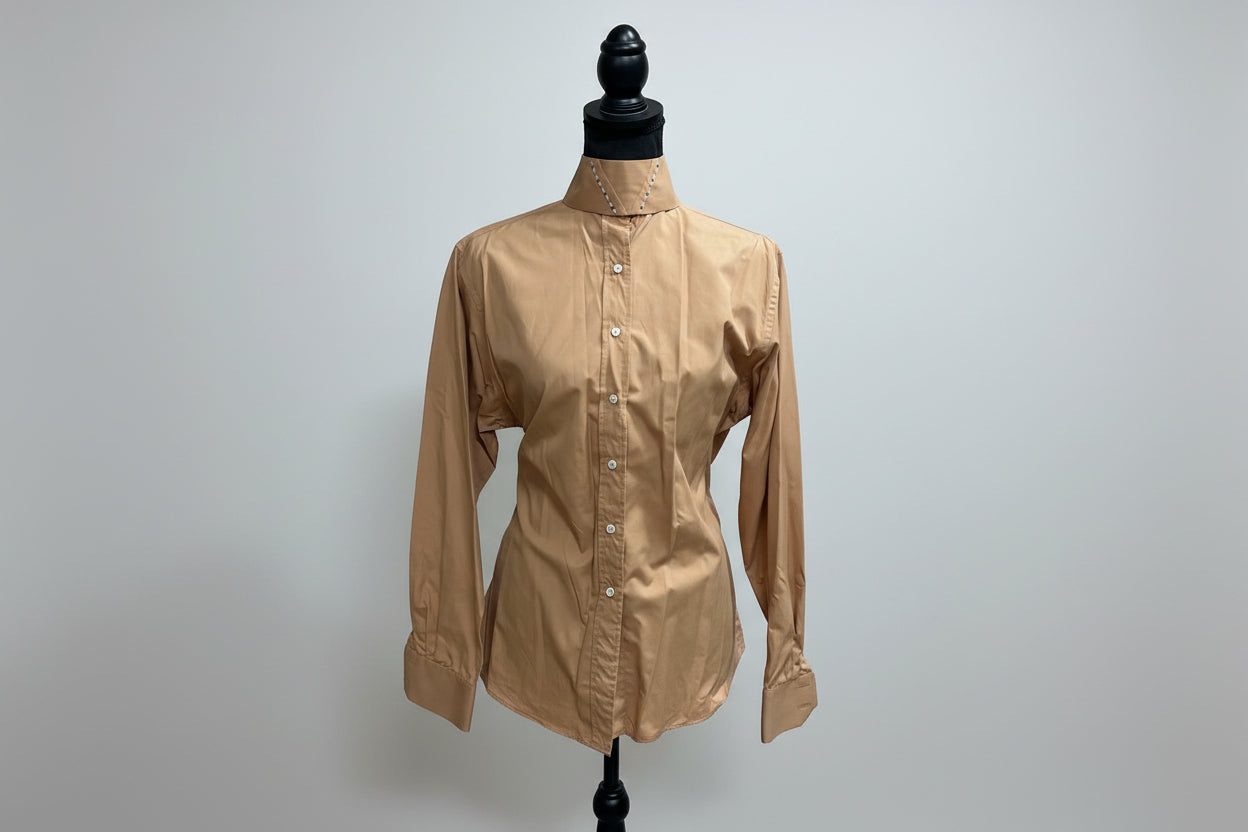 Ladies Gold English Show Shirt- Size 34