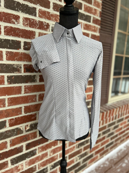 Grey Scalloped Show Shirt