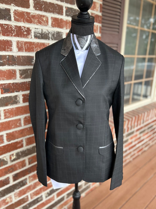 Black & Grey Floral English Hunt Coat + Matching Shirt