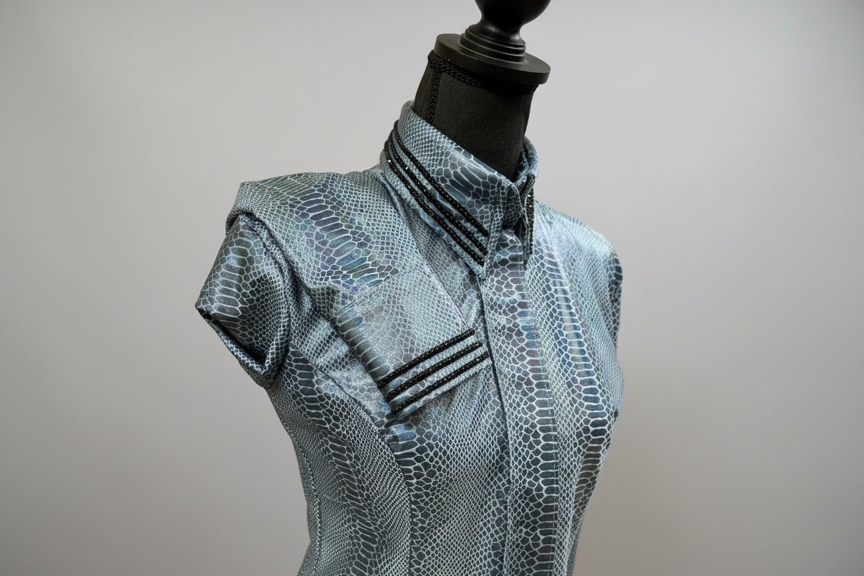 HB Designs - Grey & Black Snakeskin All Day Shirt