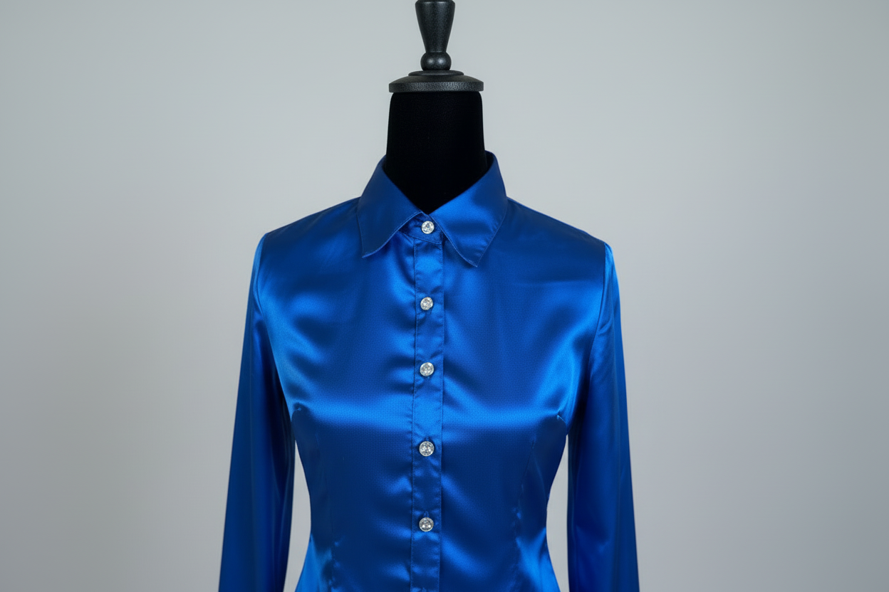 Royal Blue Button Up - Size 12