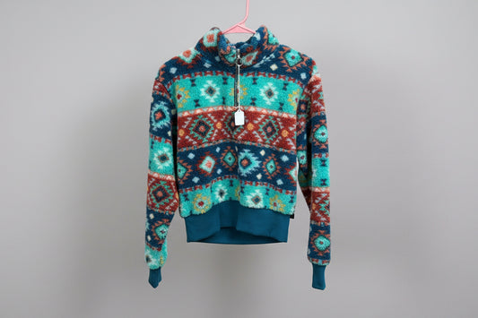 Rock & Roll 3/4 Zip Aztec Jacket