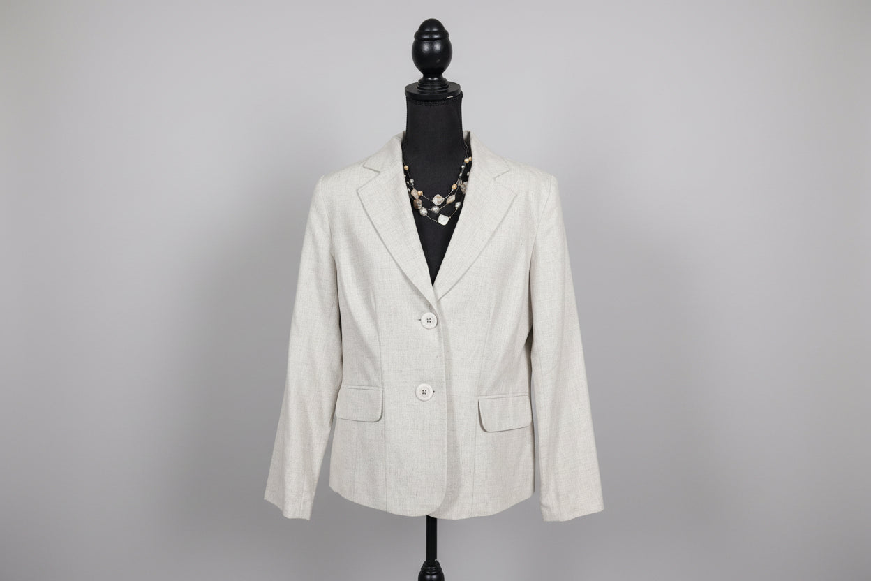 Tan Blazer + Necklace