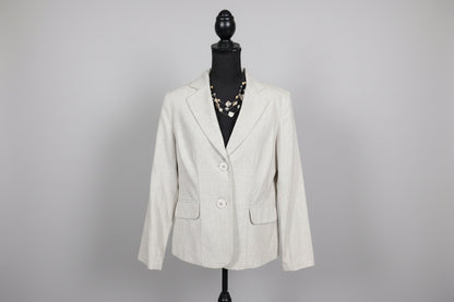 Tan Blazer + Necklace