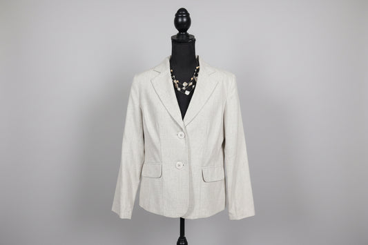 Tan Blazer + Necklace