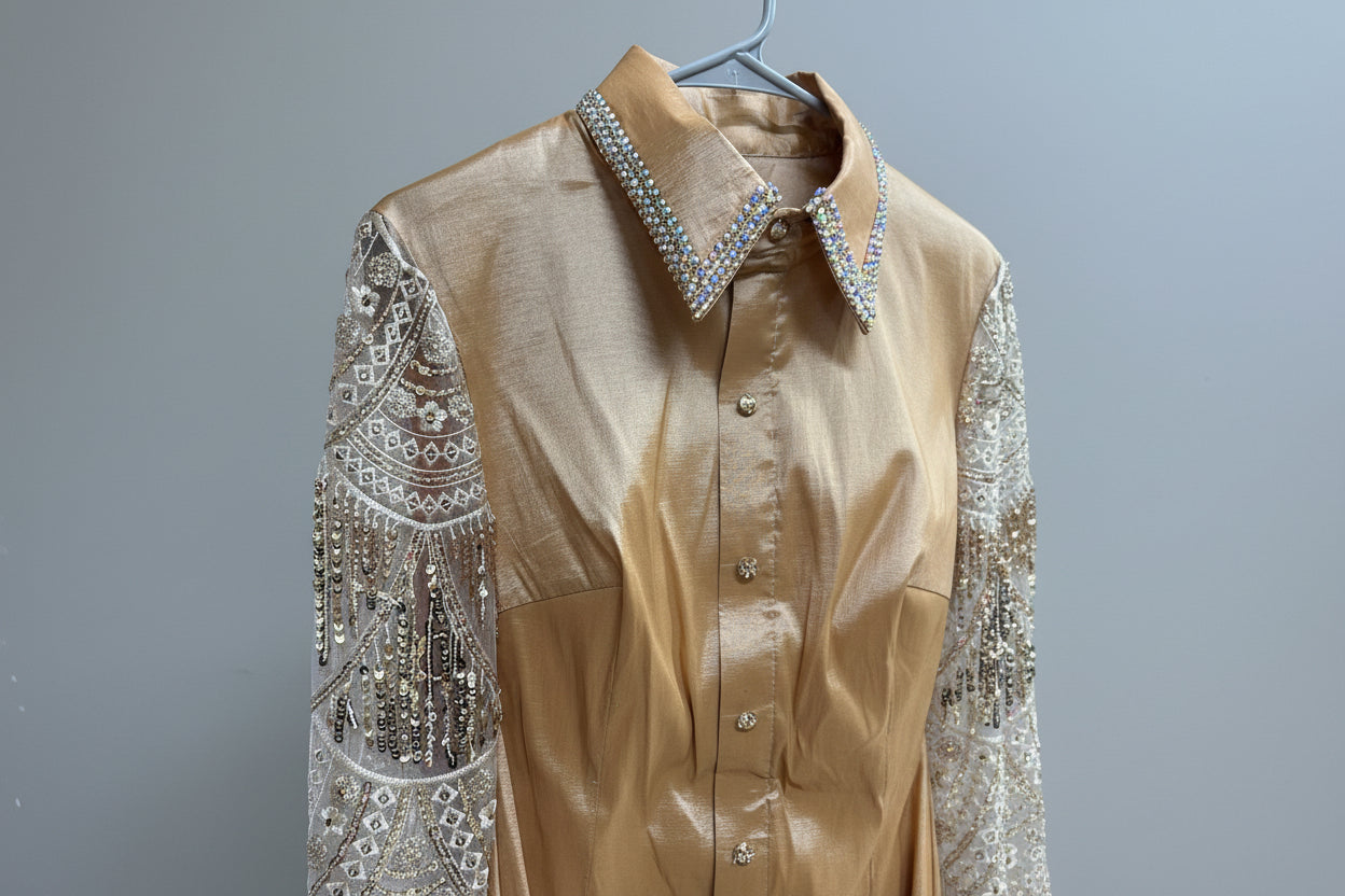 Ladies Michelle Armstrong Gold All Day Shirt