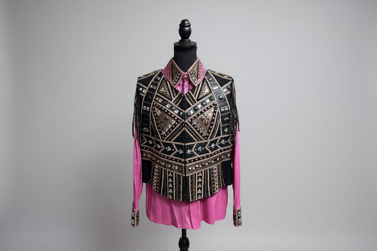 Brown, Pink, Brown Show Set - Ladies 12/14