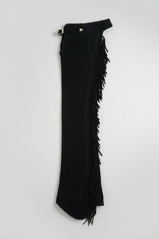 New - Black Ultra Suede Women’s Chaps XS