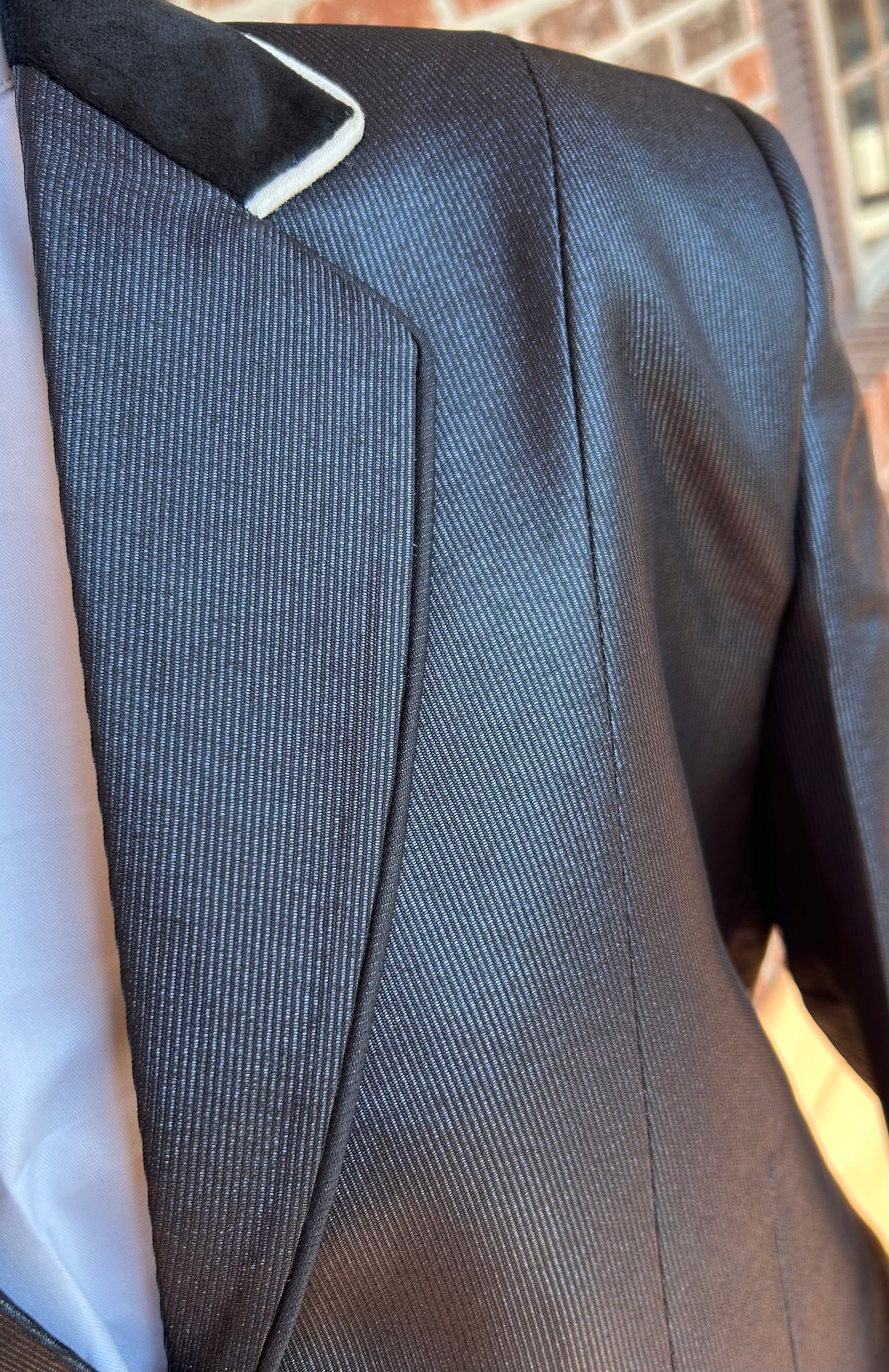 Black Sheen English Hunt Coat