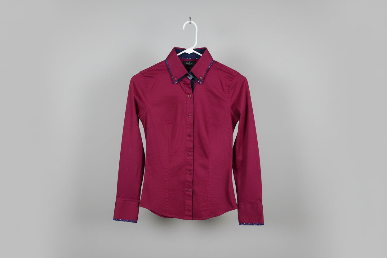 Burgundy Button Up - Small