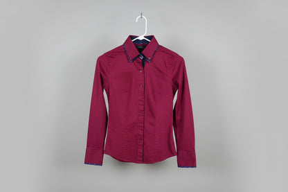 Burgundy Button Up - Small