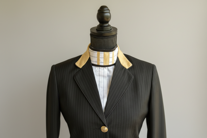 Black Pinstripe & Tan Hunt Coat + Matching Shirt