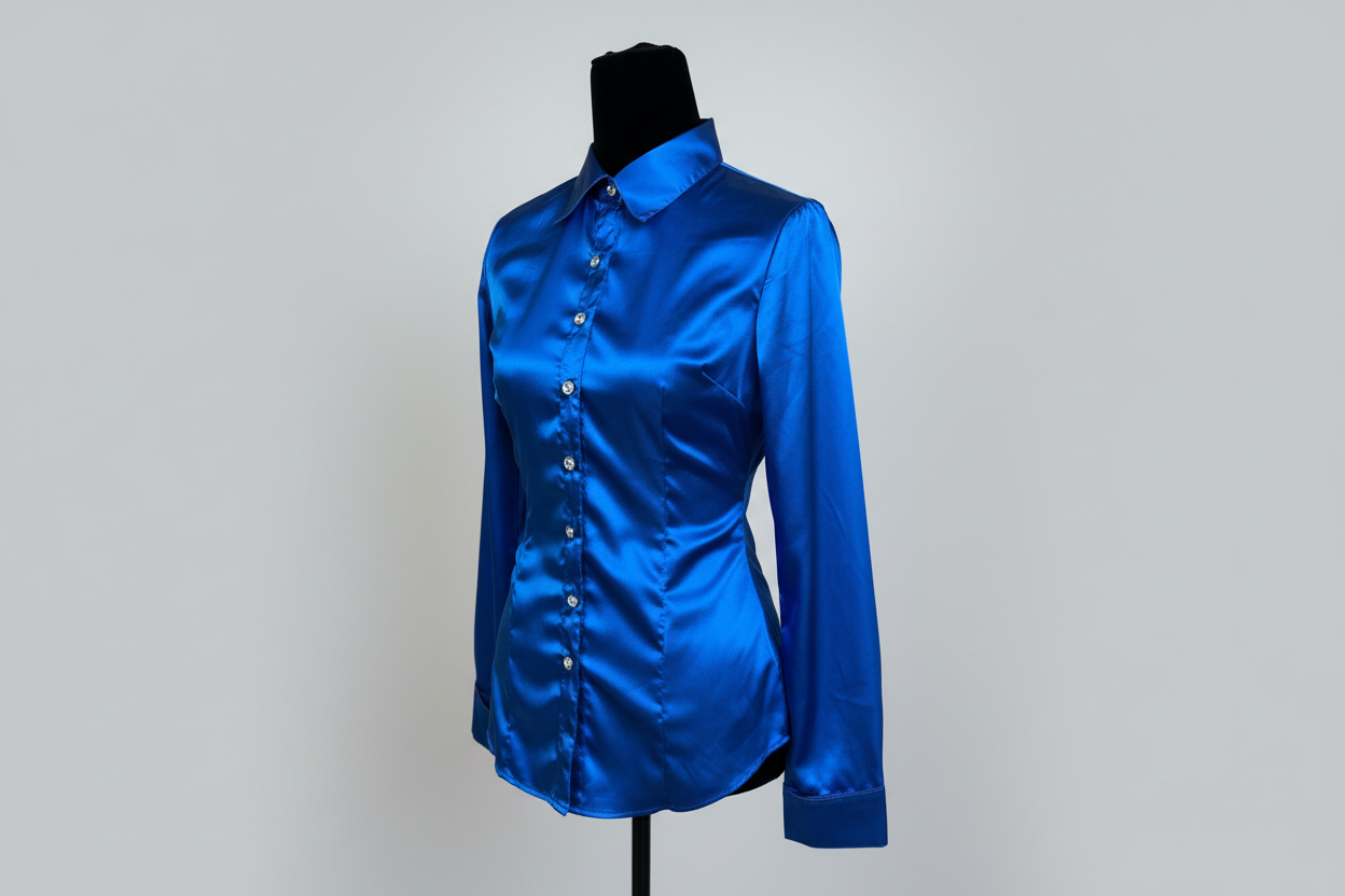 Royal Blue Button Up - Size 12